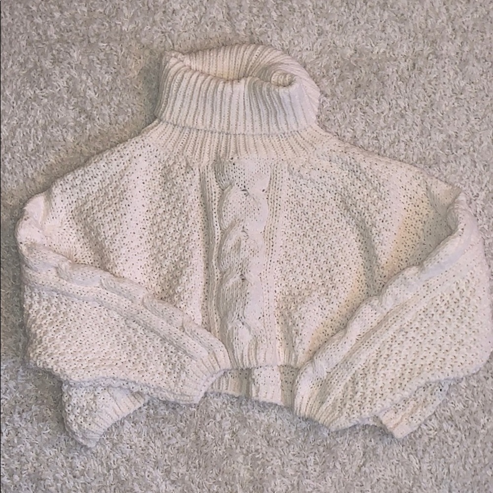 White Turtle Neck Sweater